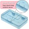 imageMr Pen Clear Pencil Boxes 12 Pack 79quotx45quotx24quot SnapTight Lid Plastic Pencil Box OrganizerRed  Blue  Yellow