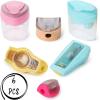 imageMr Pen Cute Pencil Sharpeners 6 Pcs Colorful Pencil Sharpeners with Lid Pencil Sharpener for Kids Pencil Sharpeners for Students Kids Pencil Sharpener Manual Pencil Sharpener