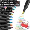 imageMr Pen Easter Basket Essentials Rainbow Pencils 12 Pack 7 Color in 1 Colored Pencil with Sharpener Fun Pencils for Kids12 pcsSharpener