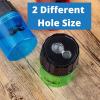 imageMr Pen Handheld Manual Pencil Sharpener with 2 Sharpening Holes and ScrewOn Lid Pack of 6Green  Yellow  Blue  Pink  Black  Red