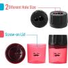 imageMr Pen Handheld Manual Pencil Sharpener with 2 Sharpening Holes and ScrewOn Lid Pack of 6Red and Blue