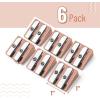 imageMr Pen Handheld Metal Pencil Sharpener with 2 Holes Pack of 12 Silver Colored Pencil Sharpener Pencil Sharpeners Handheld Pencil Sharpener Manual Pencil Sharpener Hand Held Pencil SharpenerRose Gold
