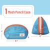 imageMr Pen Mesh Pencil Case Blue Mesh Zipper Pouch Bags Mesh Bags with Zipper Pouches for Organization Cosmetic Bag Purse Pouch Cute Makeup Bag Make Up Pouch Makeup Bag Cute Zip Pouch