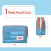 imageMr Pen Mesh Pencil Case Blue Mesh Zipper Pouch Bags Mesh Bags with Zipper Pouches for Organization Small Makeup Bag Small Pencil Pouch Small Small Cosmetic Bag Purse Pouch Cute Makeup Bag