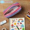 imageMr Pen Mesh Pencil Case Purple Mesh Zipper Pouch Bags Mesh Bags with Zipper Pouches for Organization Small Makeup Bag Small Pencil Pouch Small Small Cosmetic Bag Purse Pouch Cute Makeup Bag