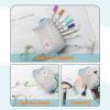 imageMr Pen Mesh Pencil Case White Mesh Zipper Pouch Bags Mesh Bags with Zipper Pouches for Organization Small Makeup Bag Small Pencil Pouch Small Small Cosmetic Bag Purse Pouch Cute Makeup Bag
