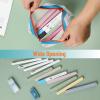 imageMr Pen Mesh Pencil Case White Mesh Zipper Pouch Bags Mesh Bags with Zipper Pouches for Organization Small Makeup Bag Small Pencil Pouch Small Small Cosmetic Bag Purse Pouch Cute Makeup Bag