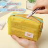 imageMr Pen Mesh Pencil Case Yellow Zipper Pouch Small Makeup Bag Cosmetic Purse Pouch Cute Organization Bag