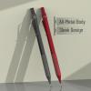 imageMr Pen Metal Mechanical Pencil Set 7 pcs 05mm Metal Mechanical Pencil Red Faux Leather Pencil Case 05mm Lead Refill