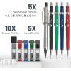 imageMr Pen Pastel Mechanical Pencil Set with Black Lead and Eraser Refills Clear Barrel 03 05 07 09 2mm Pastel Mechanical Pencils Cute Mechanical Pencil Set Aesthetic Mechanical PencilsMulticolored