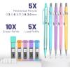 imageMr Pen Pastel Mechanical Pencil Set with Black Lead and Eraser Refills Clear Barrel 03 05 07 09 2mm Pastel Mechanical Pencils Cute Mechanical Pencil Set Aesthetic Mechanical PencilsPastel