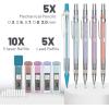 imageMr Pen Pastel Mechanical Pencil Set with Black Lead and Eraser Refills Clear Barrel 03 05 07 09 2mm Pastel Mechanical Pencils Cute Mechanical Pencil Set Aesthetic Mechanical PencilsClear Barrel