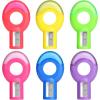 imageMr Pen Pencil Sharpener ampamp Eraser 6 Pack Colored Handheld Small Manual for Kids Crayon Mini