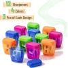 imageMr Pen Pencil Sharpeners Manual 12 Pack Dual Hole Colorful Pencil Sharpeners Handheld Pencil Sharpener Colored Pencil Sharpener for Kids Small Pencil Sharpener Manual Pencil Sharpeners