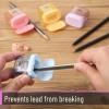 imageMr Pen Pencil Sharpeners Manual 4 Pack Dual Hole Colorful Pencil Sharpeners Handheld Pencil Sharpener