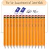 imageMr Pen Pencils with Sharpener and Eraser 24 Pencils 2 Metal Pencil Sharpeners 2 Erasers Pencils and Sharpener Pencil and Sharpener Set School Supplies Pencil with Sharpener Erasers for Kids