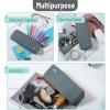 imageMr Pen Silicone Pencil Case Pouch Slate Blue Aesthetic Triangular Design Multipurpose Aesthetic Pencil Case Small Silicone Makeup Bag