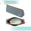 imageMr Pen Silicone Pencil Case Pouch Slate Blue Aesthetic Triangular Design Multipurpose Aesthetic Pencil Case Small Silicone Makeup Bag