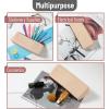 imageMr Pen Silicone Pencil Case Pouch Warm Beige Aesthetic Triangular Design Multipurpose Aesthetic Pencil Case Small Silicone Makeup Bag