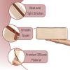 imageMr Pen Silicone Pencil Case Pouch Warm Beige Aesthetic Triangular Design Multipurpose Aesthetic Pencil Case Small Silicone Makeup Bag