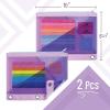 imageMr Pen Transparent Pencil Pouches 2 Pack for 3 Ring Binder Cases With Zipper Bags