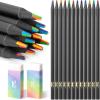 imageMr Pen Easter Basket Essentials Rainbow Pencils 12 Pack 7 Color in 1 Colored Pencil with Sharpener Fun Pencils for Kids12 pcs2 Pencil Erasers