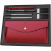 imageMr Pen Metal Mechanical Pencil Set 7 pcs 05mm Metal Mechanical Pencil Red Faux Leather Pencil Case 05mm Lead Refill