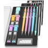 imageMr Pen Pastel Mechanical Pencil Set with Black Lead and Eraser Refills Clear Barrel 03 05 07 09 2mm Pastel Mechanical Pencils Cute Mechanical Pencil Set Aesthetic Mechanical PencilsPastel
