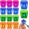 imageMr Pen Pencil Sharpeners Manual 12 Pack Dual Hole Colorful Pencil Sharpeners Handheld Pencil Sharpener Colored Pencil Sharpener for Kids Small Pencil Sharpener Manual Pencil Sharpeners