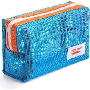 imageMr Pen Mesh Pencil Case Blue Mesh Zipper Pouch Bags Mesh Bags with Zipper Pouches for Organization Small Makeup Bag Small Pencil Pouch Small Small Cosmetic Bag Purse Pouch Cute Makeup Bag