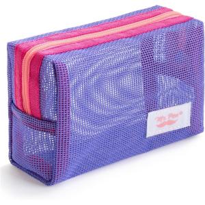 imageMr Pen Mesh Pencil Case Purple Mesh Zipper Pouch Bags Mesh Bags with Zipper Pouches for Organization Small Makeup Bag Small Pencil Pouch Small Small Cosmetic Bag Purse Pouch Cute Makeup Bag