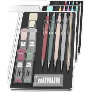 imageMr Pen Pastel Mechanical Pencil Set with Black Lead and Eraser Refills Clear Barrel 03 05 07 09 2mm Pastel Mechanical Pencils Cute Mechanical Pencil Set Aesthetic Mechanical PencilsVintage