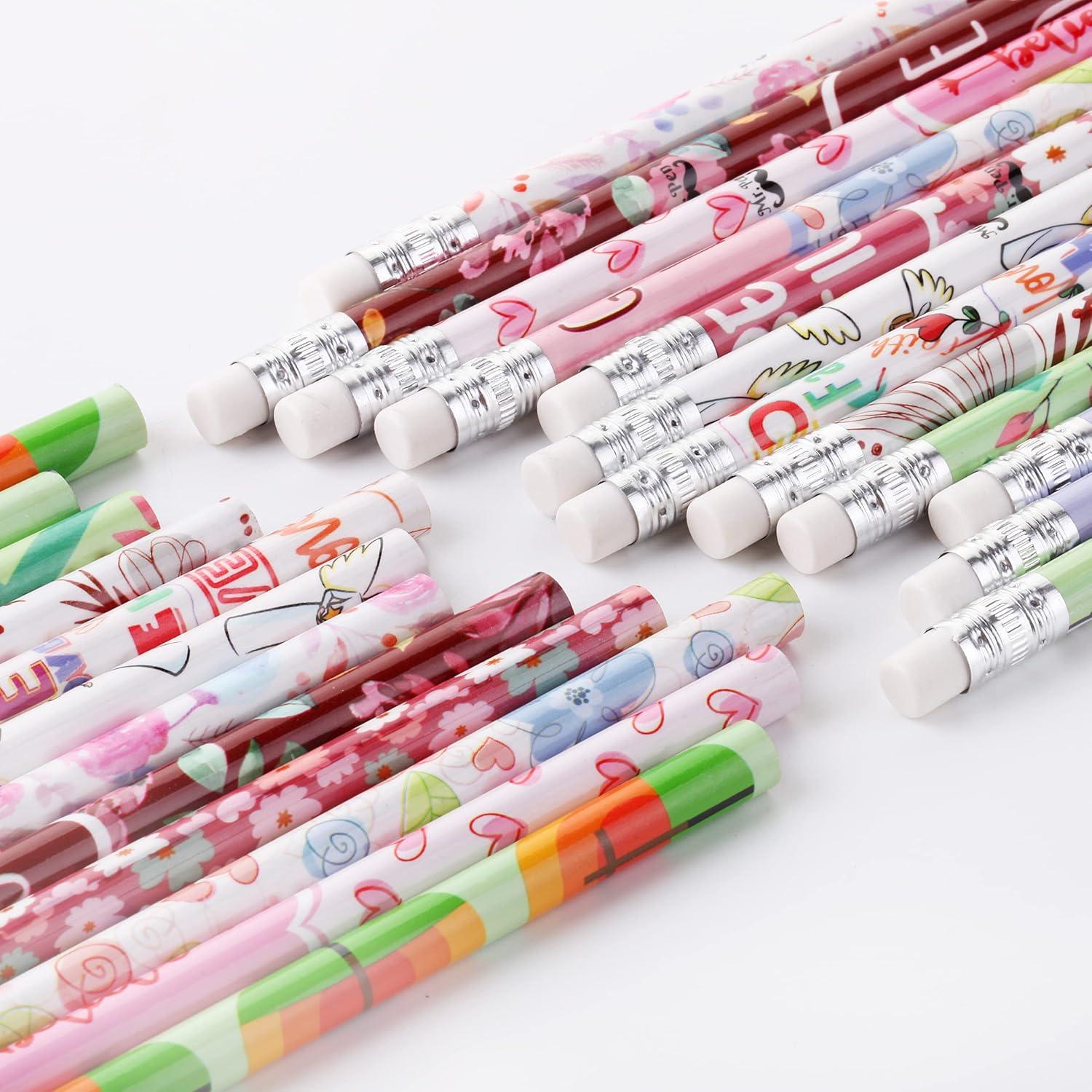 imageMr Pen Floral Bible Pencils 24 Pcs Assorted Designs Colorful Verse and Flower Pencils Religious for Bible Journaling