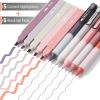 imageMr Pen Aesthetic Highlighters and Gel Pens 10 Pack Cute Highlighters Assorted Colors Black Ink Aesthetic Gel Pens 05mm Cute Highlighter Pens Highlighters Pastel Highlighters