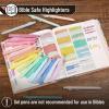 imageMr Pen Aesthetic Highlighters and Gel Pens 22 Pack Assorted Colors Bible Highlighters No Bleed Black Ink Gel Pens Cute Highlighter Pens No Bleed Highlighters for Bibles Aesthetic Gel Pens
