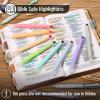 imageMr Pen Bible Highlighters and Pens 16 Pack Gel Highlighters Bible Highlighters No Bleed Black Retractable Gel Pens Bible Journaling Kit Gel Highlighter No Bleed Through