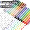 imageMr Pen Bible Highlighters and Pens 16 Pack Gel Highlighters Bible Highlighters No Bleed Black Retractable Gel Pens Bible Journaling Kit Gel Highlighter No Bleed Through