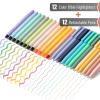 imageMr Pen Bible Highlighters and Pens 24 Pack Gel Highlighters Serene Colors No Bleed Colored Gel Pens Aesthetic Cute