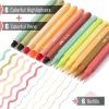 imageMr Pen Bible Highlighters and Pens No Bleed with Case Warm Earthy Tones 19 pcs 6 x Gel Highlighters 6 x 07mm Ballpoint Bible Pens with 6 x Refills