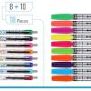 imageMr Pen Bible Journaling Kit 18 Pack  10 Gel Highlighters 8 No Bleed Pens Bible Pens and Highlighters No Bleed Gift
