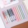 imageMr Pen Dual Tip Aesthetic Highlighters and Gel Pens 12 Pack Assorted Colors No Bleed Black Ink Cute Pens for Bibles