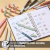 imageMr Pen Dual Tip Aesthetic Highlighters and Gel Pens 12 Pack Assorted Colors No Bleed Black Ink Cute Pens for Bibles