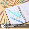 imageMr Pen Dual Tip Aesthetic Highlighters and Gel Pens 12 Pack Pastel Colors No Bleed Colorful Ink Cute Pens for Bibles