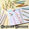 imageMr Pen Dual Tip Aesthetic Highlighters and Pens No Bleed 24Pack Assorted Colors Bible Highlighters Black Ink No Bleed Through Ballpoint Pens Ballpoint