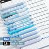 imageMr Pen Gel Pen Set 12 Pack Pastel Blue Barrels 1 x Aesthetic Highlighter 05mm Black Ink Gel Pens for JournalingPastel Blue Barrel