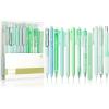 imageMr Pen Gel Pen Set 12 Pack Pastel Blue Barrels 1 x Aesthetic Highlighter 05mm Black Ink Gel Pens for JournalingPastel Green Barrel