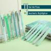 imageMr Pen Gel Pen Set 12 Pack Pastel Blue Barrels 1 x Aesthetic Highlighter 05mm Black Ink Gel Pens for JournalingPastel Green Barrel