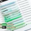 imageMr Pen Gel Pen Set 12 Pack Pastel Blue Barrels 1 x Aesthetic Highlighter 05mm Black Ink Gel Pens for JournalingPastel Green Barrel