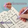 imageMr Pen Gel Pen Set 12 Pack Pastel Blue Barrels 1 x Aesthetic Highlighter 05mm Black Ink Gel Pens for JournalingPastel Purple Barrel