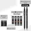 imageMr Pen Metal Mechanical Pencil Set 2 Sizes 05 ampamp 07mm Mechanical Pencils Sketching Pencils Drafting Pencil Mechanical Pencil Metal Lead Pencils